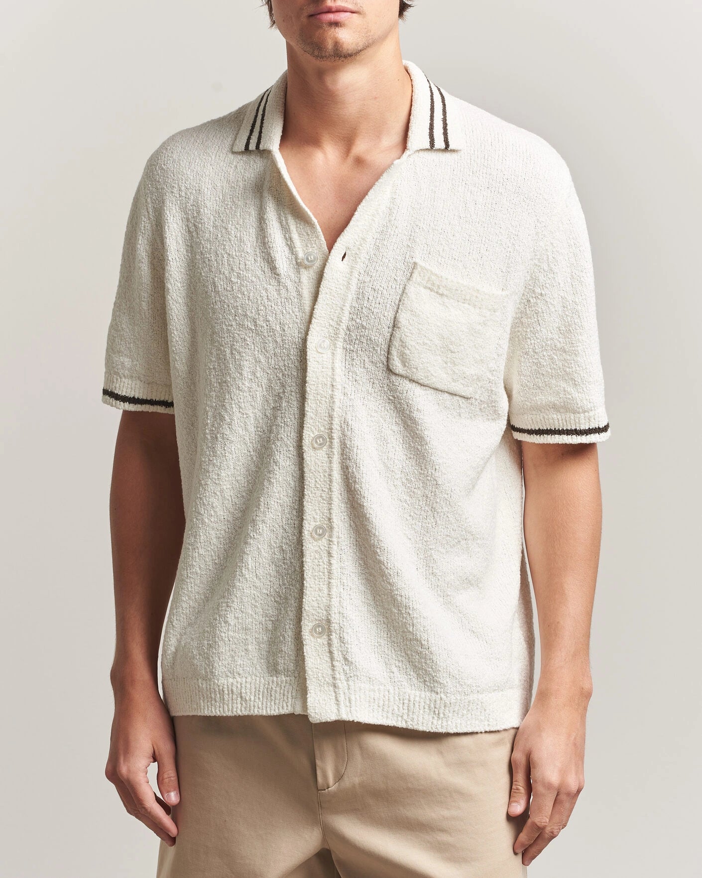 Knitted Short Sleeve Shirt