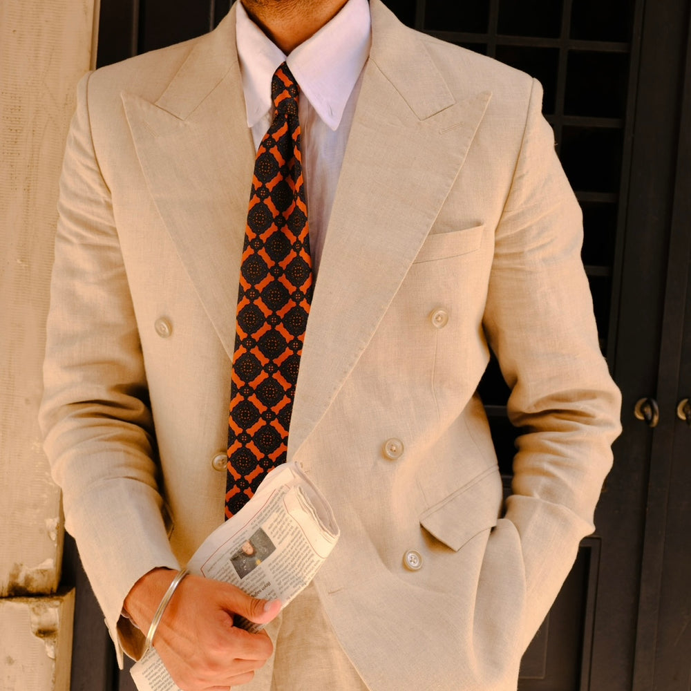 LINEN DOUBLE BREASTED SUIT