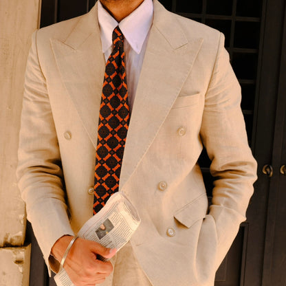 LINEN DOUBLE BREASTED SUIT