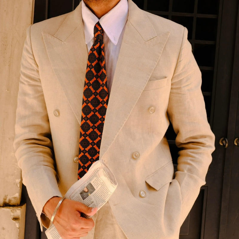 LINEN DOUBLE BREASTED SUIT
