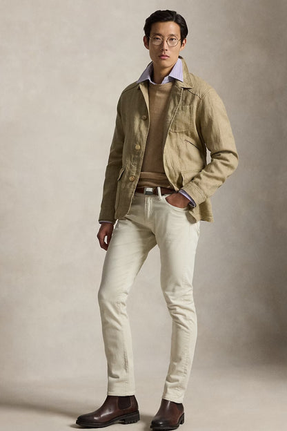 LINEN UTILITY JACKET