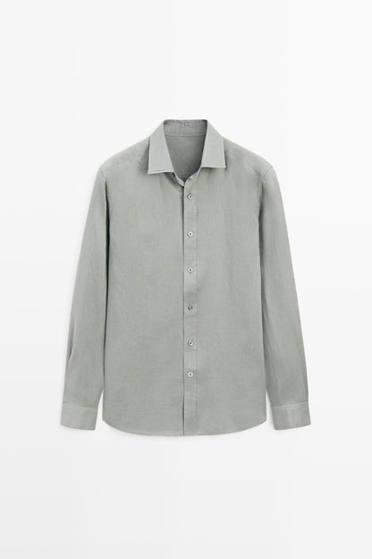 Sage Green Linen Shirt