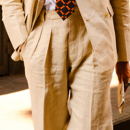 LINEN DOUBLE BREASTED SUIT