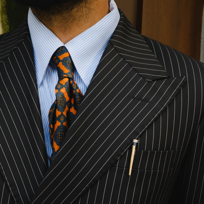 SIGNATURE BLACK PINSTRIPE  SUIT