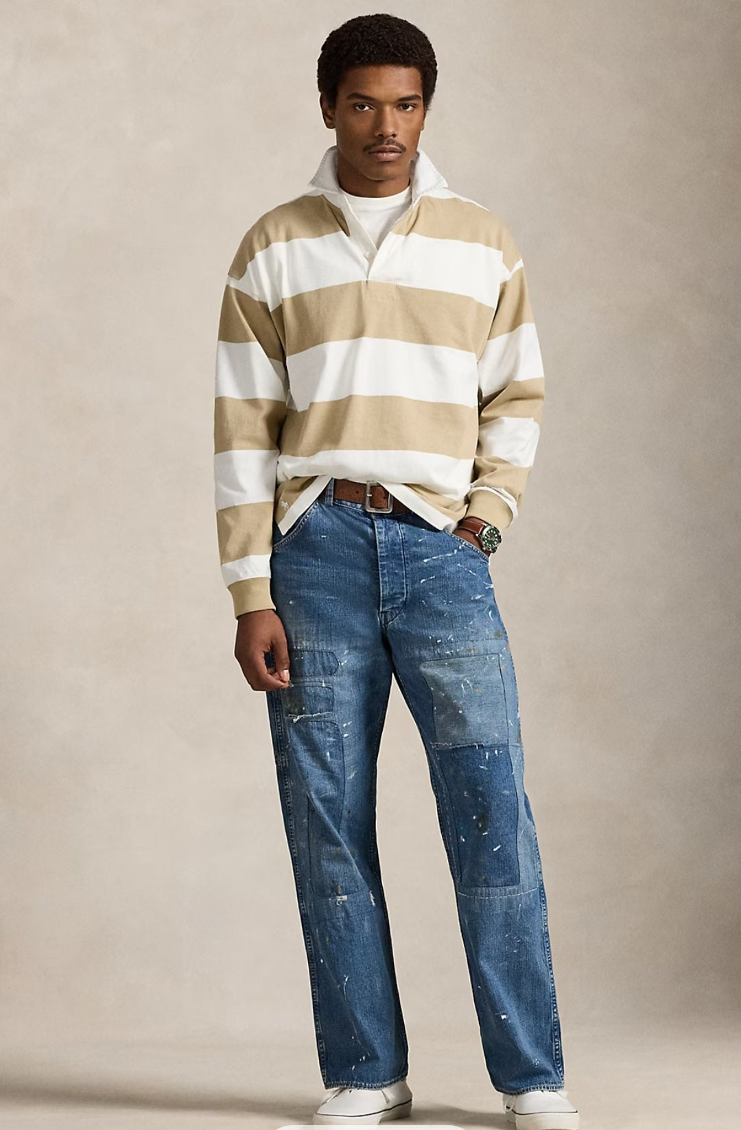 STRIPED JERSEY RUGBY SHIRT