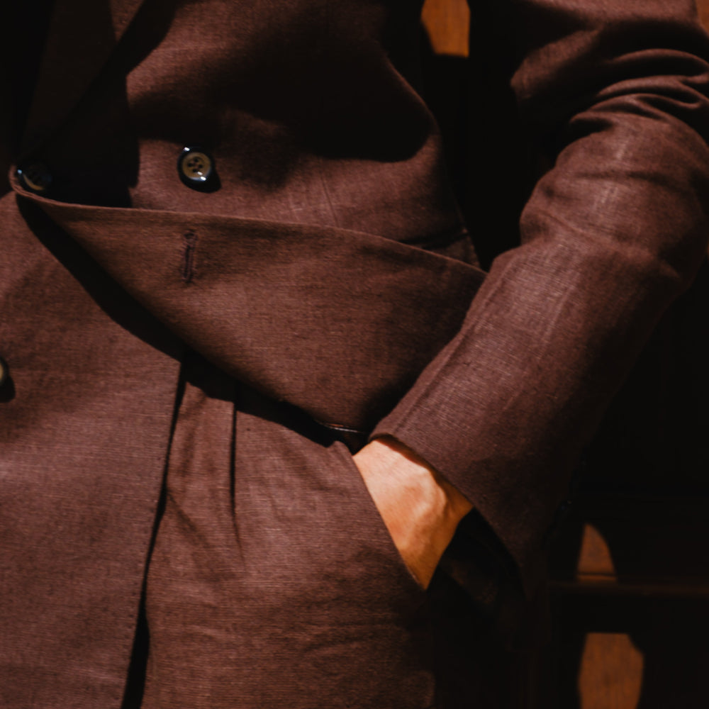 LINEN DOUBLE BREASTED SUIT