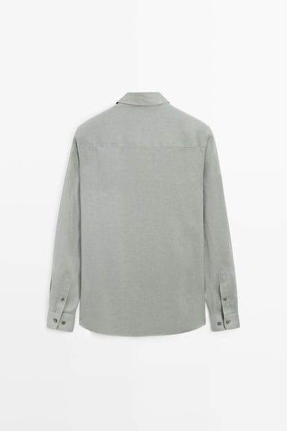 Sage Green Linen Shirt