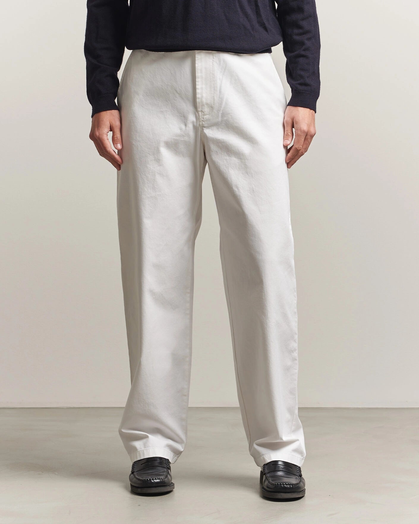 Devyn Cotton Twill Pants White